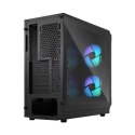 Fractal Design Focus 2 RGB Black TG Clear Tint, Midi Tower, Power supply included No Fractal Design Focus 2 RGB Black TG Clear Tint, Midi Tower, Power supply included No
