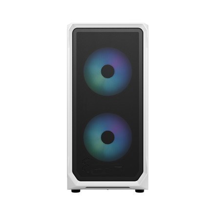 Fractal Design Focus 2 RGB White TG Clear Tint, Midi Tower, Power supply included No Fractal Design Focus 2 RGB White TG Clear Tint, Midi Tower, Power supply included No