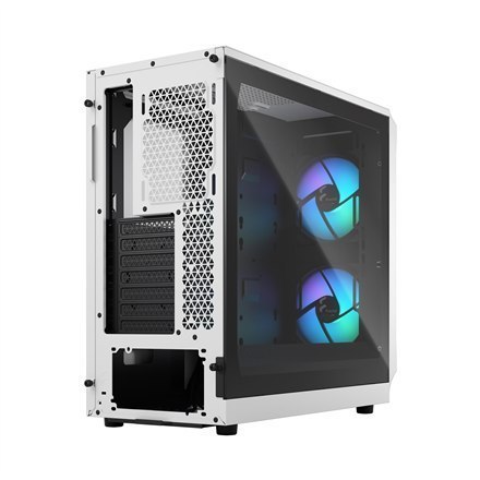 Fractal Design Focus 2 RGB White TG Clear Tint, Midi Tower, Power supply included No Fractal Design Focus 2 RGB White TG Clear Tint, Midi Tower, Power supply included No