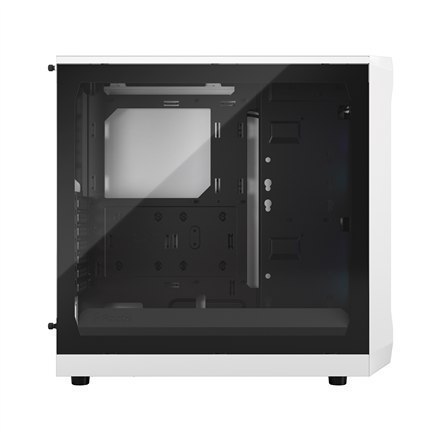 Fractal Design Focus 2 RGB White TG Clear Tint, Midi Tower, Power supply included No Fractal Design Focus 2 RGB White TG Clear Tint, Midi Tower, Power supply included No