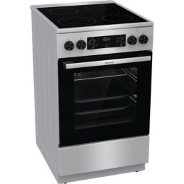 Gorenje Cooker GECS5C70XA Hob type Vitroceramic, Oven type Electric, Stainless steel, Width 50 cm, Grilling, LED, 70 L, Depth 59