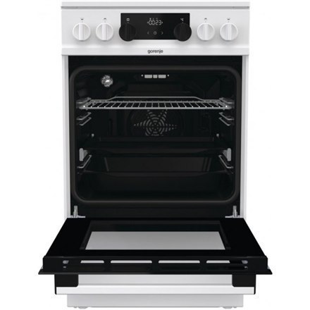 Gorenje Cooker GECS5C70WA Hob type Vitroceramic, Oven type Electric, White, Width 50 cm, Grilling, LED, 70 L, Depth 59.4 cm Gorenje Cooker GECS5C70WA Hob type Vitroceramic, Oven type Electric, White, Width 50 cm, Grilling, LED, 70 L, Depth 59.4 cm