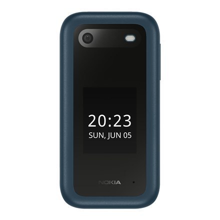 Nokia 2660 Flip Blue, 2.8 ", TFT LCD, 240 x 320, Unisoc, T107, Internal RAM 0.048 GB, 0.128 GB, microSDHC, Dual SIM, Main camera Nokia 2660 Flip Blue, 2.8 ", TFT LCD, 240 x 320, Unisoc, T107, Internal RAM 0.048 GB, 0.128 GB, microSDHC, Dual SIM, Main camera