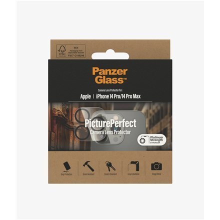 PanzerGlass Camera Protector, Apple, iPhone 14 Pro/14 Pro Max, Black PanzerGlass Camera Protector, Apple, iPhone 14 Pro/14 Pro Max, Black