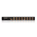 Aten CS1716A 16-Port PS/2-USB VGA KVM Switch with Daisy-Chain Port and USB Peripheral Support Aten CS1716A 16-Port PS/2-USB VGA KVM Switch with Daisy-Chain Port and USB Peripheral Support