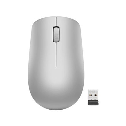 Lenovo Wireless Mouse 530 Platinum Grey, 2.4 GHz Wireless via Nano USB Lenovo Wireless Mouse 530 Platinum Grey, 2.4 GHz Wireless via Nano USB
