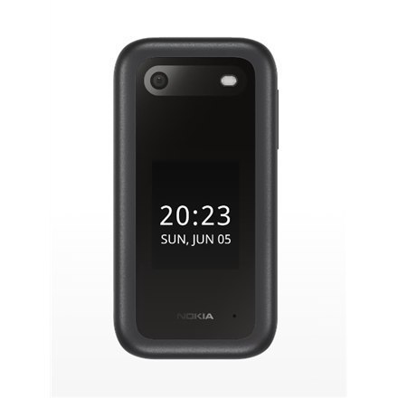 Nokia 2660 Flip Black, 2.8 ", TFT LCD, 240 x 320, Unisoc, T107, Internal RAM 0.048 GB, 0.128 GB, microSDHC, Dual SIM, Main camer Nokia 2660 Flip Black, 2.8 ", TFT LCD, 240 x 320, Unisoc, T107, Internal RAM 0.048 GB, 0.128 GB, microSDHC, Dual SIM, Main camer