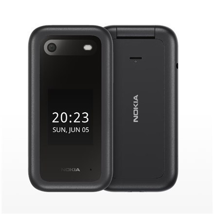 Nokia 2660 Flip Black, 2.8 ", TFT LCD, 240 x 320, Unisoc, T107, Internal RAM 0.048 GB, 0.128 GB, microSDHC, Dual SIM, Main camer Nokia 2660 Flip Black, 2.8 ", TFT LCD, 240 x 320, Unisoc, T107, Internal RAM 0.048 GB, 0.128 GB, microSDHC, Dual SIM, Main camer