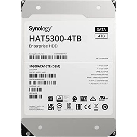 Synology Hard Drive HAT5300-4T 7200 RPM, 4000 GB Synology Hard Drive HAT5300-4T 7200 RPM, 4000 GB