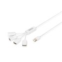 Digitus USB 2.0 Cable Hub, 4-Port 4x USB A/F, 1x USB A male, DC2.5mm (PSU not incl.) DA-70216 Digitus USB 2.0 Cable Hub, 4-Port 4x USB A/F, 1x USB A male, DC2.5mm (PSU not incl.) DA-70216