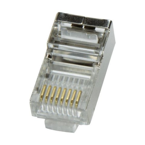 Logilink MP0003 CAT5e Modular PlugSuitable for 8P8C Round CableConnector shieldedGold-plated contacts Logilink MP0003 CAT5e Modular PlugSuitable for 8P8C Round CableConnector shieldedGold-plated contacts
