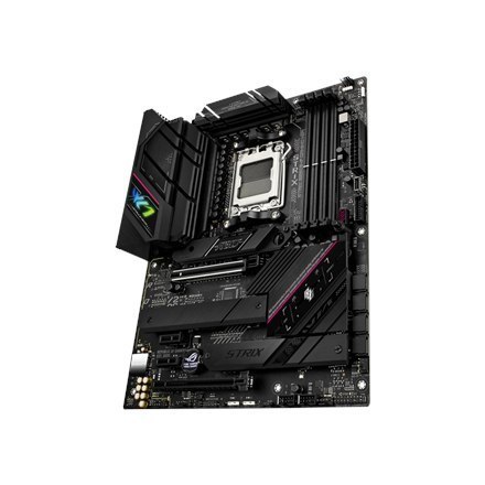 Asus ROG STRIX B650E-F GAMING WIFI Processor family AMD, Processor socket AM5, DDR5 DIMM, Memory slots 4, Supported hard disk dr Asus ROG STRIX B650E-F GAMING WIFI Processor family AMD, Processor socket AM5, DDR5 DIMM, Memory slots 4, Supported hard disk dr
