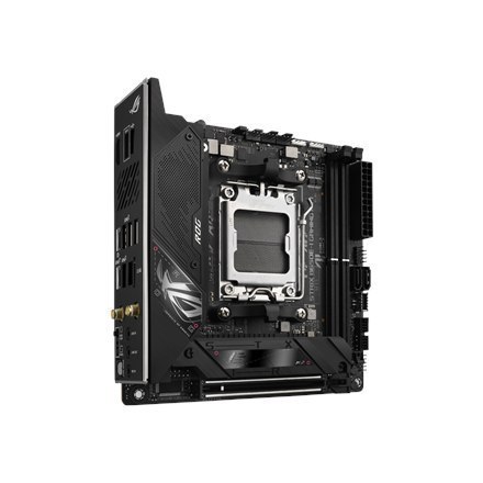 Asus ROG STRIX B650E-I GAMING WIFI Processor family AMD, Processor socket AM5, DDR5 DIMM, Memory slots 2, Supported hard disk dr Asus ROG STRIX B650E-I GAMING WIFI Processor family AMD, Processor socket AM5, DDR5 DIMM, Memory slots 2, Supported hard disk dr