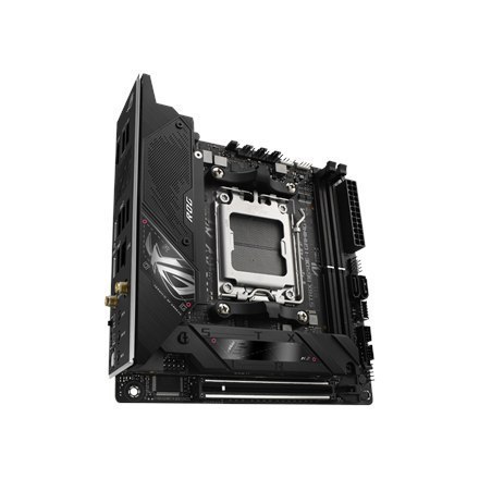 Asus ROG STRIX B650E-I GAMING WIFI Processor family AMD, Processor socket AM5, DDR5 DIMM, Memory slots 2, Supported hard disk dr Asus ROG STRIX B650E-I GAMING WIFI Processor family AMD, Processor socket AM5, DDR5 DIMM, Memory slots 2, Supported hard disk dr