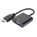 Digitus HDMI to VGA converter adapter DA-70461 Black Digitus HDMI to VGA converter adapter DA-70461 Black