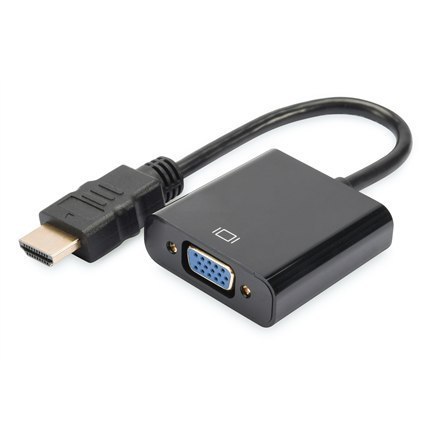 Digitus HDMI to VGA converter adapter DA-70461 Black Digitus HDMI to VGA converter adapter DA-70461 Black