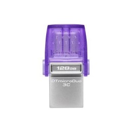 Kingston DataTraveler DT Micro Duo 3C 128 GB, USB Type-C and Type-A, Purple