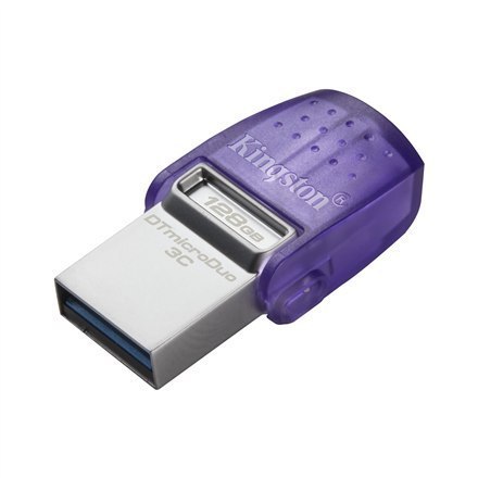 Kingston DataTraveler DT Micro Duo 3C 128 GB, USB Type-C and Type-A, Purple Kingston DataTraveler DT Micro Duo 3C 128 GB, USB Type-C and Type-A, Purple