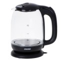 Mesko Kettle MS 1302b Electric, 2200 W, 1.7 L, Glass, 360° rotational base, Black Mesko Kettle MS 1302b Electric, 2200 W, 1.7 L, Glass, 360° rotational base, Black