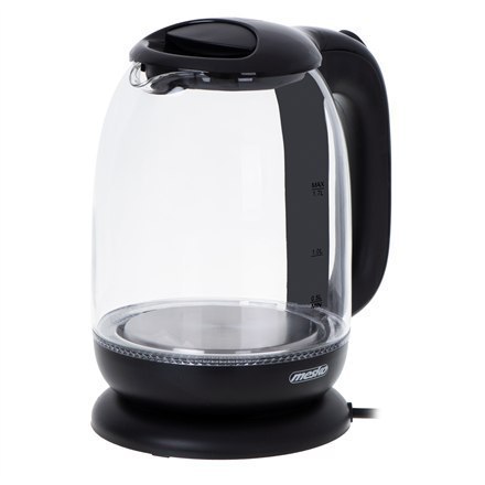 Mesko Kettle MS 1302b Electric, 2200 W, 1.7 L, Glass, 360° rotational base, Black Mesko Kettle MS 1302b Electric, 2200 W, 1.7 L, Glass, 360° rotational base, Black
