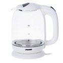 Mesko Kettle MS 1302w Electric, 2200 W, 1.7 L, Glass, 360° rotational base, White Mesko Kettle MS 1302w Electric, 2200 W, 1.7 L, Glass, 360° rotational base, White