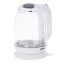 Mesko Kettle MS 1302w Electric, 2200 W, 1.7 L, Glass, 360° rotational base, White Mesko Kettle MS 1302w Electric, 2200 W, 1.7 L, Glass, 360° rotational base, White