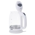 Mesko Kettle MS 1302w Electric, 2200 W, 1.7 L, Glass, 360° rotational base, White Mesko Kettle MS 1302w Electric, 2200 W, 1.7 L, Glass, 360° rotational base, White