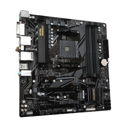 Gigabyte B550M DS3H AC 1.0/1.1/1.2/1.3 M/B Processor family AMD, Processor socket AM4, DDR4 DIMM, Memory slots 4, Supported hard Gigabyte B550M DS3H AC 1.0/1.1/1.2/1.3 M/B Processor family AMD, Processor socket AM4, DDR4 DIMM, Memory slots 4, Supported hard