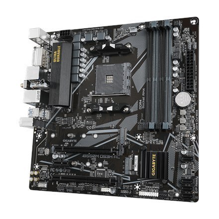 Gigabyte B550M DS3H AC 1.0/1.1/1.2/1.3 M/B Processor family AMD, Processor socket AM4, DDR4 DIMM, Memory slots 4, Supported hard Gigabyte B550M DS3H AC 1.0/1.1/1.2/1.3 M/B Processor family AMD, Processor socket AM4, DDR4 DIMM, Memory slots 4, Supported hard