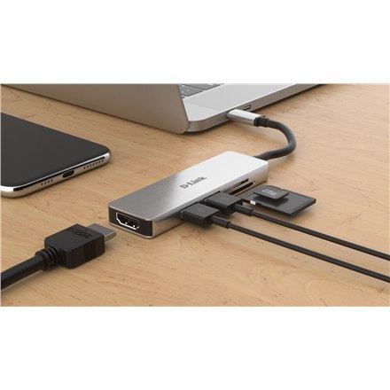D-Link 5-in-1 USB-C™ Hub with HDMI and SD/microSD Card Reader DUB-M530 0.11 m D-Link 5-in-1 USB-C™ Hub with HDMI and SD/microSD Card Reader DUB-M530 0.11 m