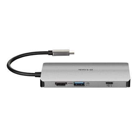 D-Link 8-in-1 USB-C Hub with HDMI/Ethernet/Card Reader/Power Delivery DUB-M810 0.15 m D-Link 8-in-1 USB-C Hub with HDMI/Ethernet/Card Reader/Power Delivery DUB-M810 0.15 m
