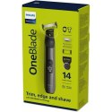 Philips QP6551/15 OneBlade Pro Hair, Face and Body Trimmer Cordless, Wet & Dry, Number of length steps 14, Black/Green Philips QP6551/15 OneBlade Pro Hair, Face and Body Trimmer Cordless, Wet & Dry, Number of length steps 14, Black/Green