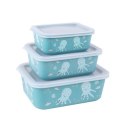 Stoneline Awave Set of storage box 21941 3 pc(s), Dishwasher proof, Turquoise Stoneline Awave Set of storage box 21941 3 pc(s), Dishwasher proof, Turquoise