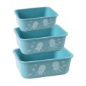 Stoneline Awave Set of storage box 21941 3 pc(s), Dishwasher proof, Turquoise Stoneline Awave Set of storage box 21941 3 pc(s), Dishwasher proof, Turquoise