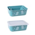 Stoneline Awave Set of storage box 21941 3 pc(s), Dishwasher proof, Turquoise Stoneline Awave Set of storage box 21941 3 pc(s), Dishwasher proof, Turquoise