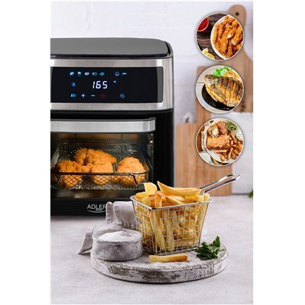 Adler Airfryer Oven AD 6309 Power 1700 W, Capacity 13 L, Stainless steel/Black Adler Airfryer Oven AD 6309 Power 1700 W, Capacity 13 L, Stainless steel/Black