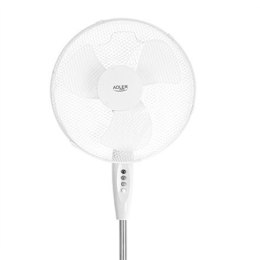 Adler Fan AD 7323w Stand Fan, Number of speeds 3, 90 W, Oscillation, Diameter 40 cm, White