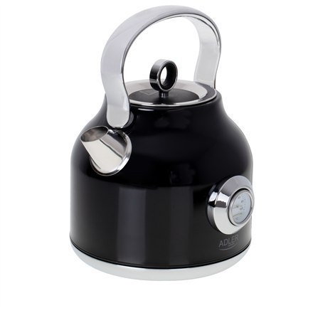 Adler Kettle with a Thermomete AD 1346b Electric, 2200 W, 1.7 L, Stainless steel, 360° rotational base, Black Adler Kettle with a Thermomete AD 1346b Electric, 2200 W, 1.7 L, Stainless steel, 360° rotational base, Black