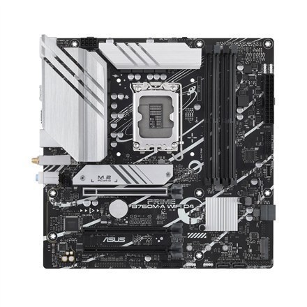 Asus PRIME B760M-A WIFI D4 Processor family Intel, Processor socket LGA1700, DDR4 DIMM, Memory slots 4, Supported hard disk dri Asus PRIME B760M-A WIFI D4 Processor family Intel, Processor socket LGA1700, DDR4 DIMM, Memory slots 4, Supported hard disk dri