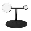 Belkin Pro MagSafe 3in1 Wireless Charging Stand + AC Power Adapter BOOST CHARGE Black, 15 W Belkin Pro MagSafe 3in1 Wireless Charging Stand + AC Power Adapter BOOST CHARGE Black, 15 W