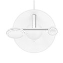 Belkin Pro MagSafe 3in1 Wireless Charging Stand + AC Power Adapter BOOST CHARGE White, 15 W Belkin Pro MagSafe 3in1 Wireless Charging Stand + AC Power Adapter BOOST CHARGE White, 15 W