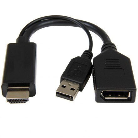 Cablexpert Active 4K HDMI to DisplayPort Adapter A-HDMIM-DPF-01 Black, HDMI to DisplayPort, 0.1 m Cablexpert Active 4K HDMI to DisplayPort Adapter A-HDMIM-DPF-01 Black, HDMI to DisplayPort, 0.1 m