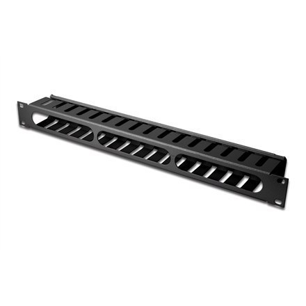 Digitus 1U cable management cage detachable rear plate DN-97617 Black Digitus 1U cable management cage detachable rear plate DN-97617 Black