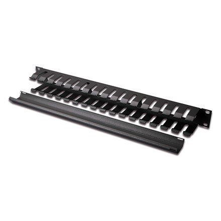 Digitus 1U cable management cage detachable rear plate DN-97617 Black Digitus 1U cable management cage detachable rear plate DN-97617 Black