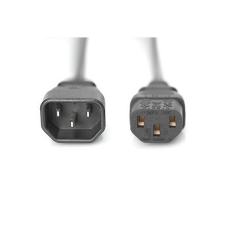 Digitus Power Cord extension cable H05VV-F3G 0. 75qmm, AK-440201-018-S 1.8 m, Black Digitus Power Cord extension cable H05VV-F3G 0. 75qmm, AK-440201-018-S 1.8 m, Black