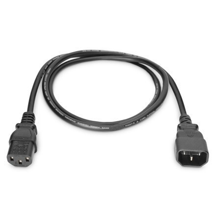Digitus Power Cord extension cable H05VV-F3G 0. 75qmm, AK-440201-018-S 1.8 m, Black Digitus Power Cord extension cable H05VV-F3G 0. 75qmm, AK-440201-018-S 1.8 m, Black