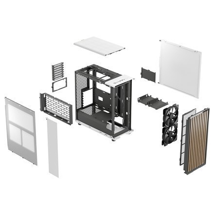 Fractal Design North Chalk White, Power supply included No Fractal Design North Chalk White, Power supply included No