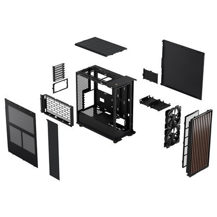 Fractal Design North Charcoal Black, Power supply included No Fractal Design North Charcoal Black, Power supply included No