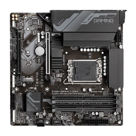 Gigabyte B760M GAMING X DDR4 1.0 M/B Processor family Intel, Processor socket LGA1700, DDR4 DIMM, Memory slots 4, Supported har Gigabyte B760M GAMING X DDR4 1.0 M/B Processor family Intel, Processor socket LGA1700, DDR4 DIMM, Memory slots 4, Supported har