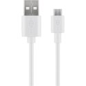 Goobay Micro USB charging and sync cable 43837 White, USB 2.0 micro male (type B), USB 2.0 male (type A) Goobay Micro USB charging and sync cable 43837 White, USB 2.0 micro male (type B), USB 2.0 male (type A)
